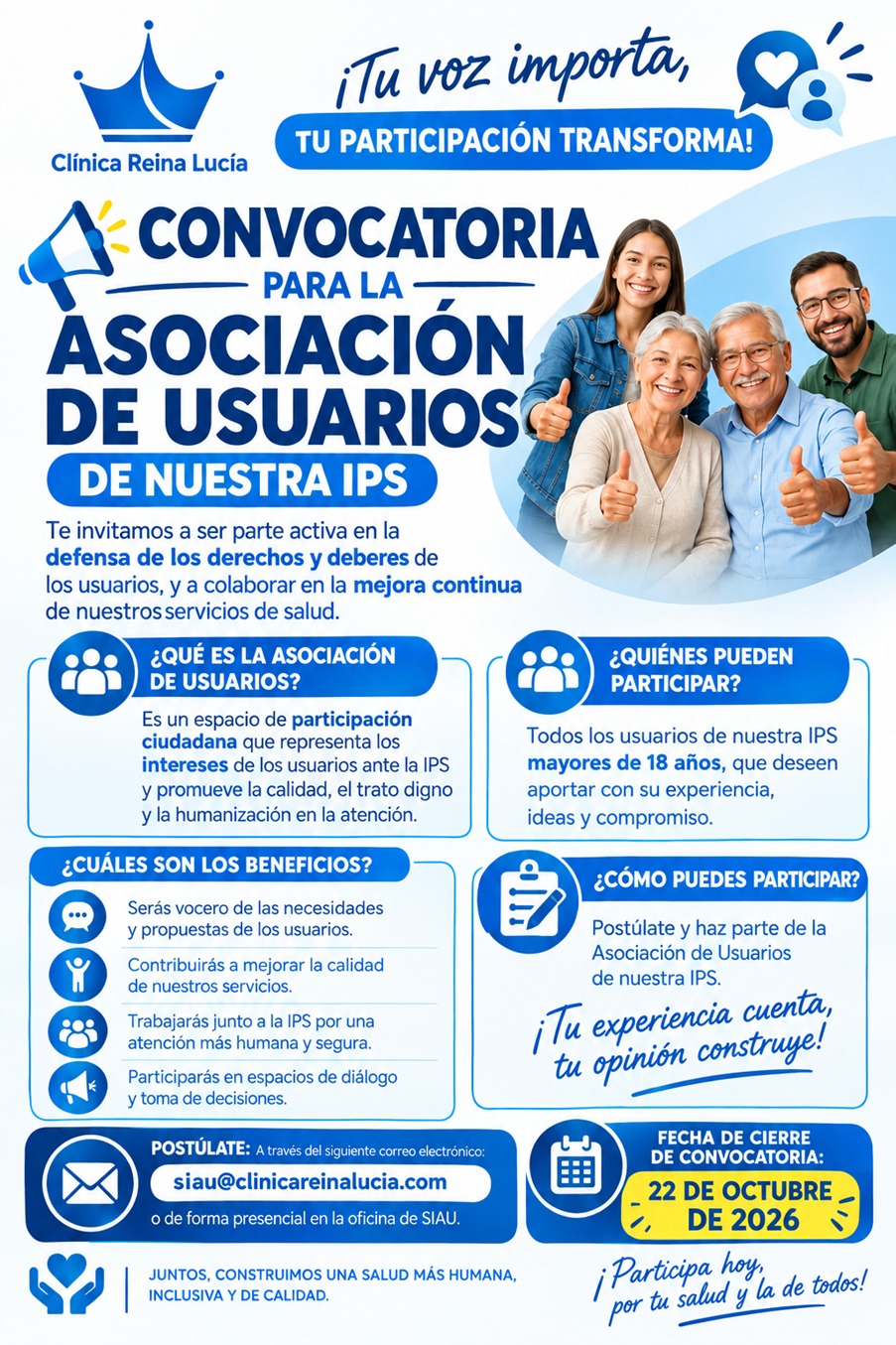 Convocatoria Asociación de Usuarios